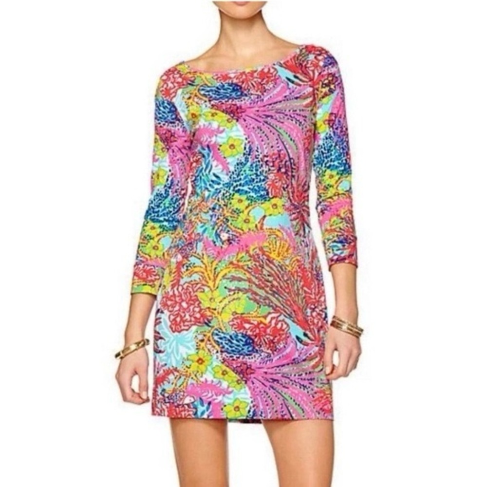 Lilly Pulitzer Floral Marlowe Pima Cotton Dress